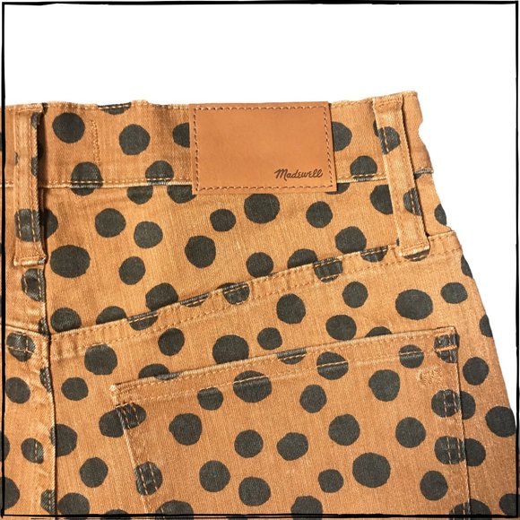 MADEWELL 10" HIGH RISE LEOPARD DOT SKINNY JEANS - Picture 6 of 13